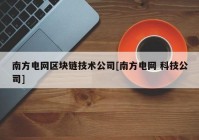 南方电网区块链技术公司[南方电网 科技公司]